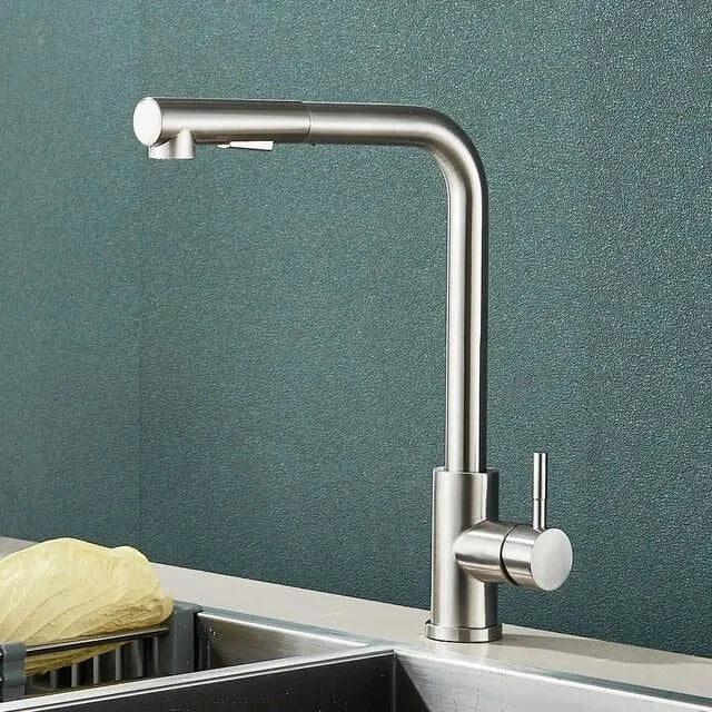 Mitigeo Nickel brossé Douchette Robinet Cuisine