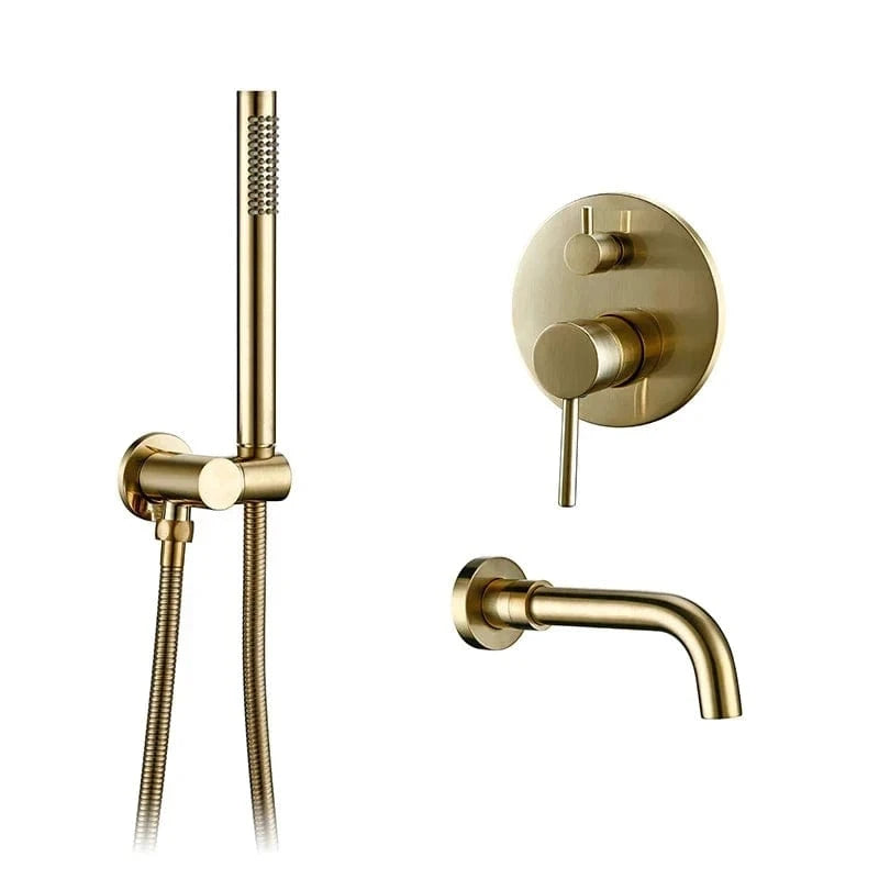 Mitigeo Or brossé Mitigeur Baignoire Douche