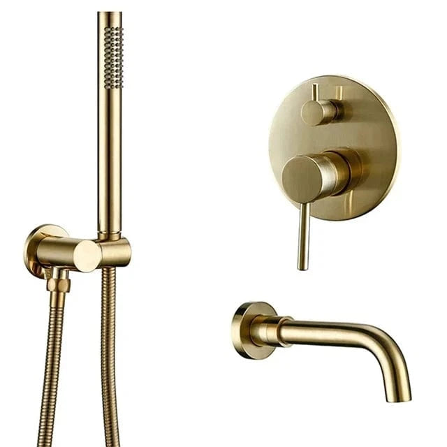 Mitigeo Or Brosse 1 / Bec-260mm Mitigeur Baignoire Mural