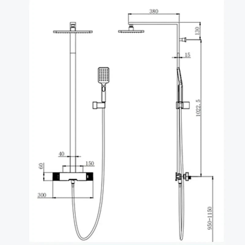 mitigeur colonne de douche Mitigeo