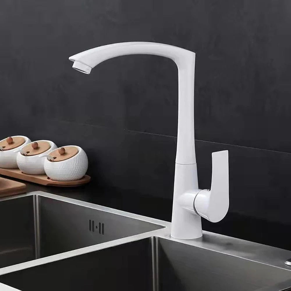 Mitigeo Blanc Mitigeur Cuisine Noir