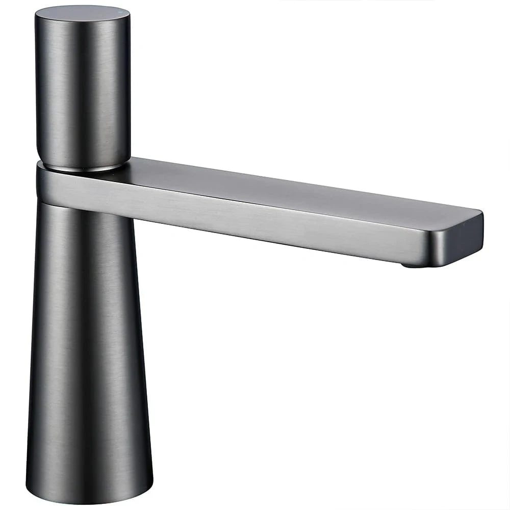 Mitigeo Gris Métal Mitigeur Lavabo Bronze Brossé
