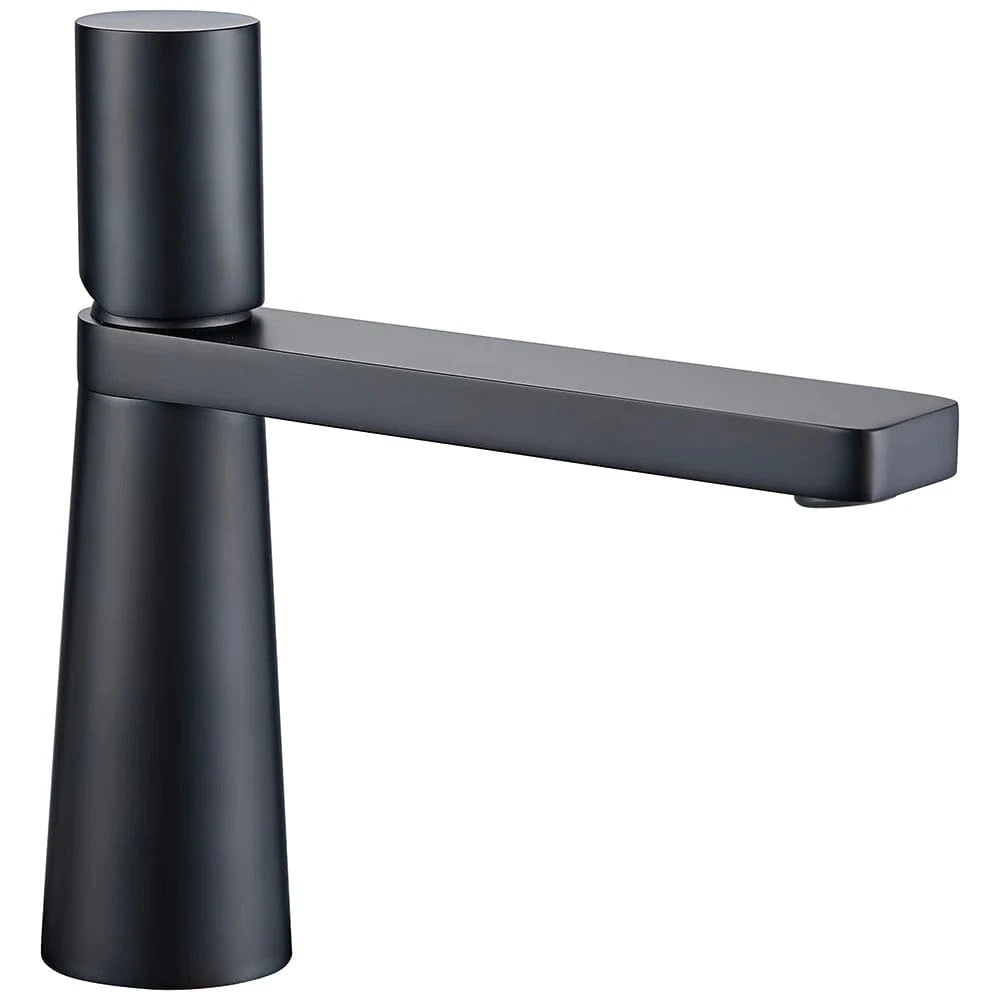 Mitigeo Noire Matte Mitigeur Lavabo Bronze Brossé