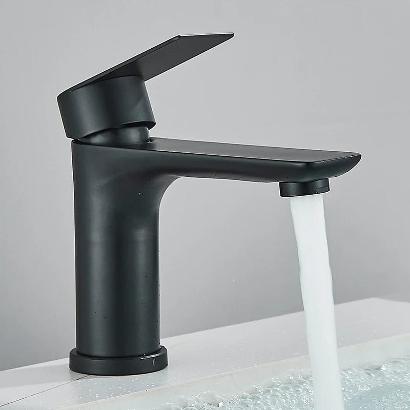 Mitigeo Noire matte Mitigeur Lavabo Doré