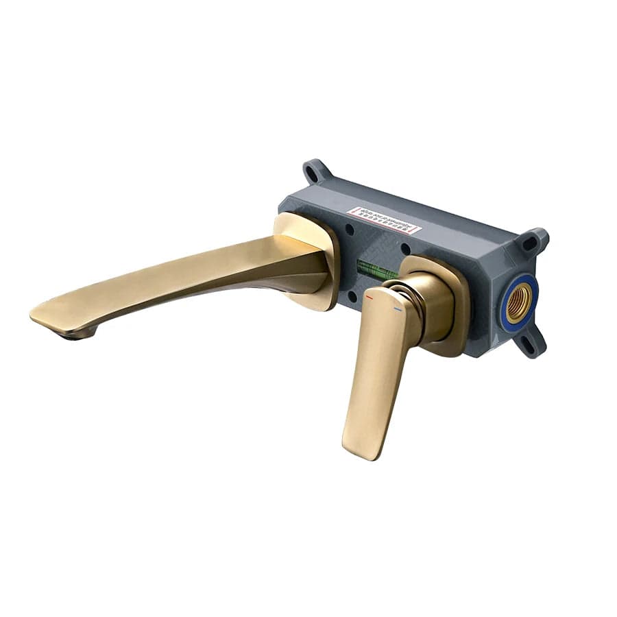 Mitigeo Or Brosse Mitigeur Lavabo Encastrable