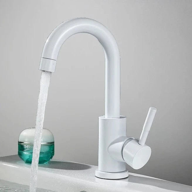 Mitigeo Blanc  A Mitigeur Lavabo Noir
