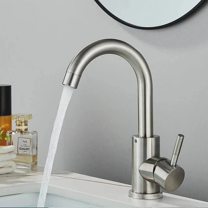 Mitigeo Nickel Brossé A Mitigeur Lavabo Noir