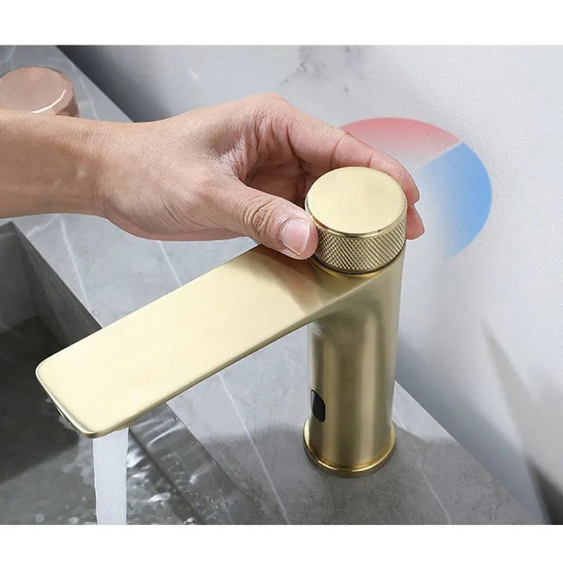 Mitigeur Lavabo Or Brossé Mitigeo