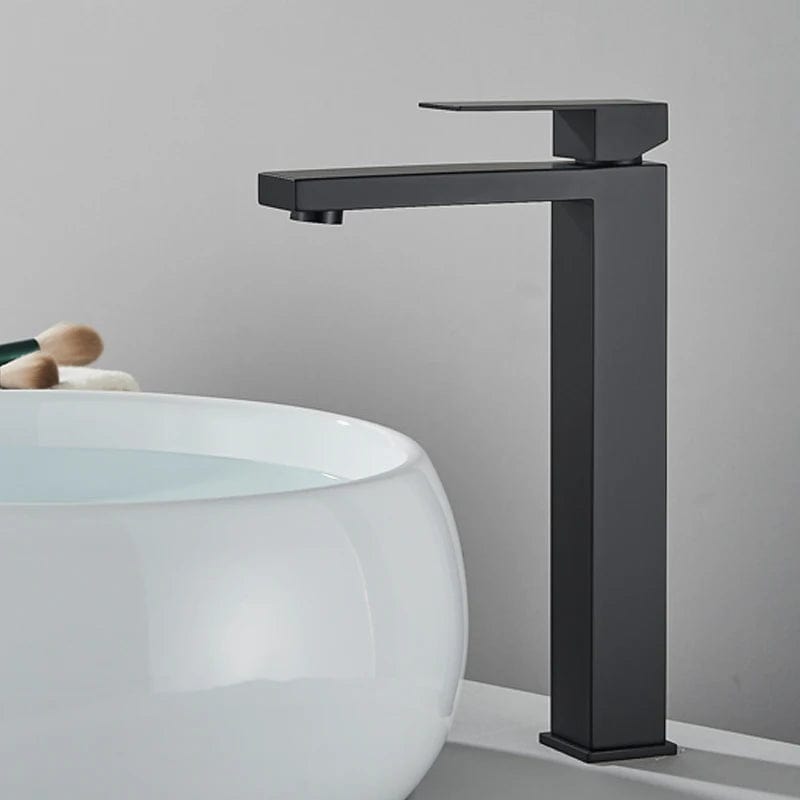 Mitigeo Noir mat vasque Mitigeur Lavabo Or