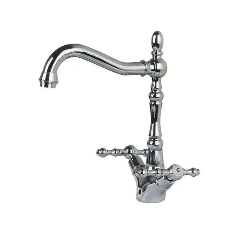 Mitigeo Chrome poli 2 Mitigeur Lavabo Retro