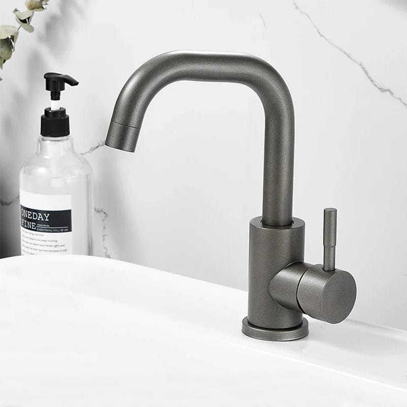 Mitigeo Gris Métallisé B Mitigeur Salle de Bain Lavabo
