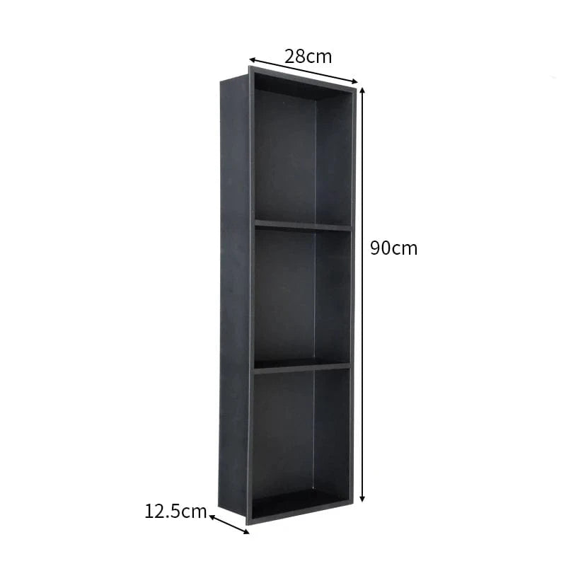Mitigeo Noir-3 Niche de Douche à Carreler