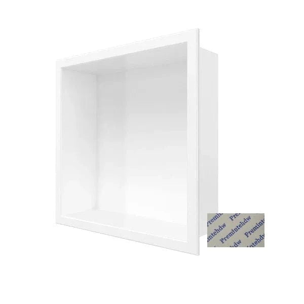 Laqué Blanc Niche de Douche Encastrable Mitigeo