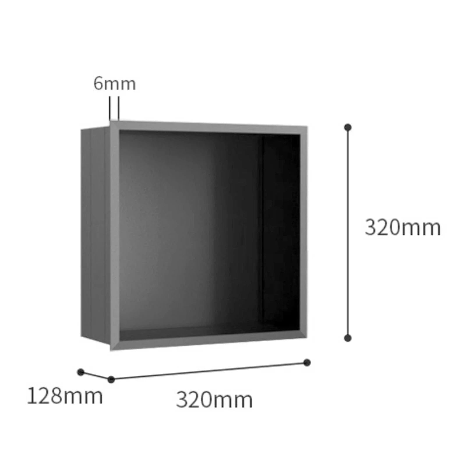 Mitigeo Gris Niche de Douche