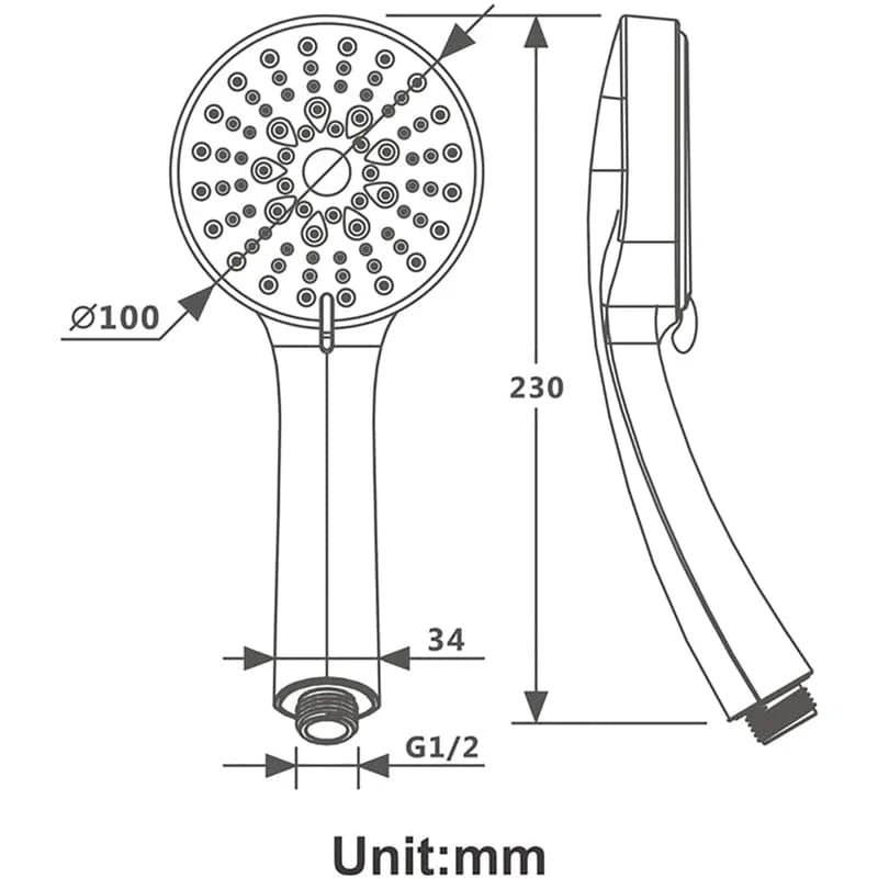 Mitigeo Pommeau de Douche Eco
