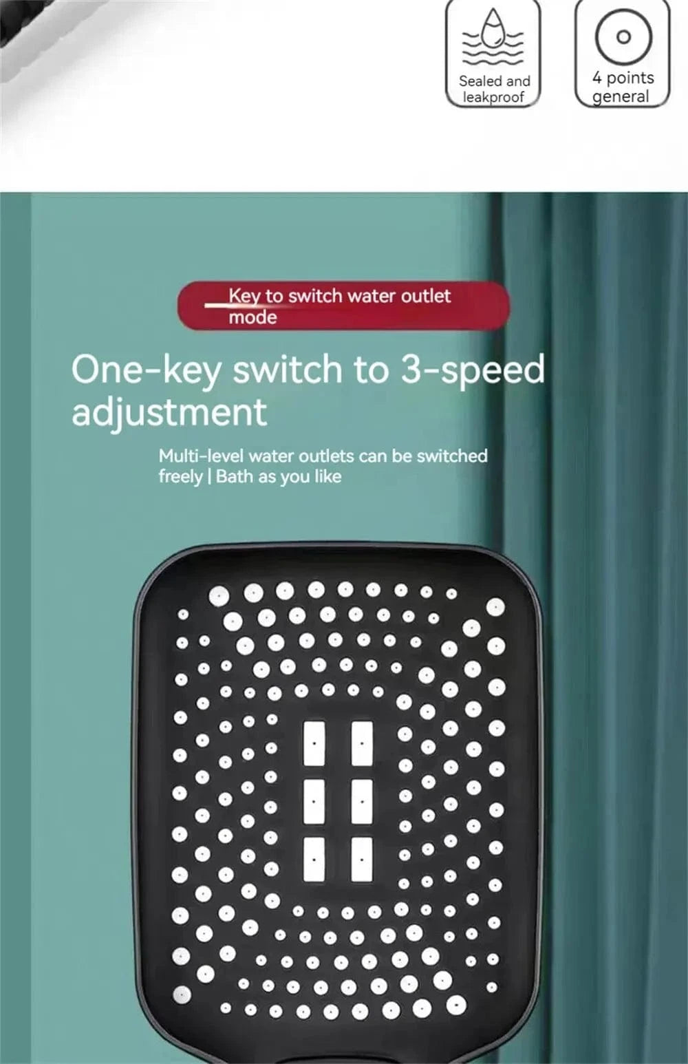 Mitigeo Pommeau de Douche Economiseur d'eau