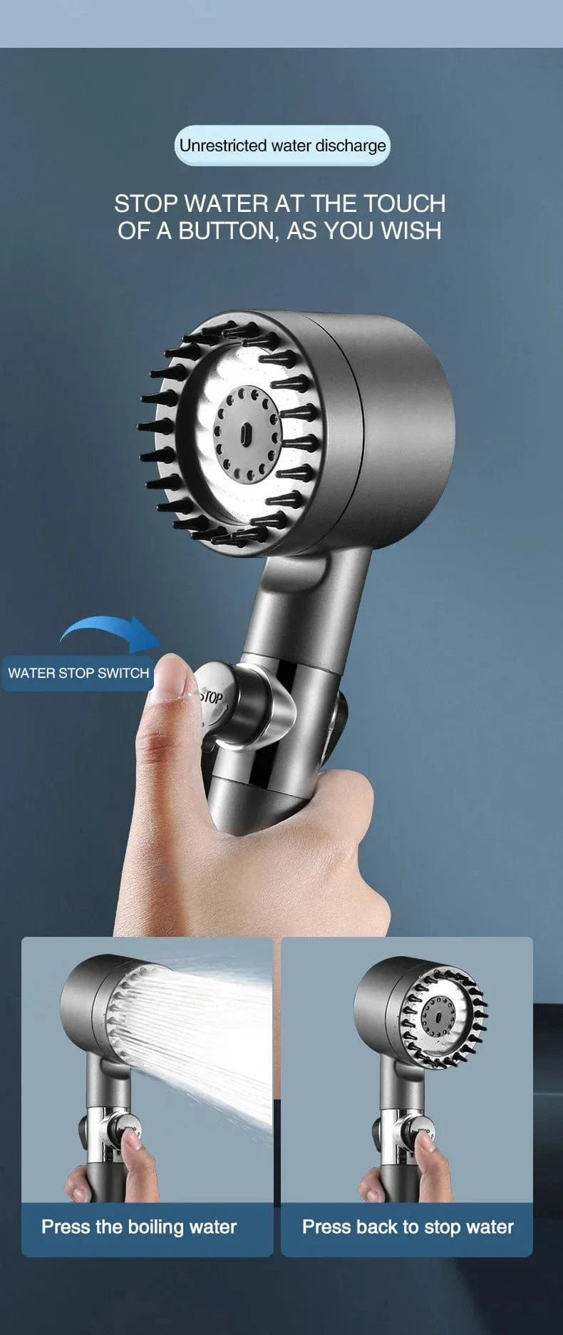 Mitigeo Pommeau de Douche Haute Pression