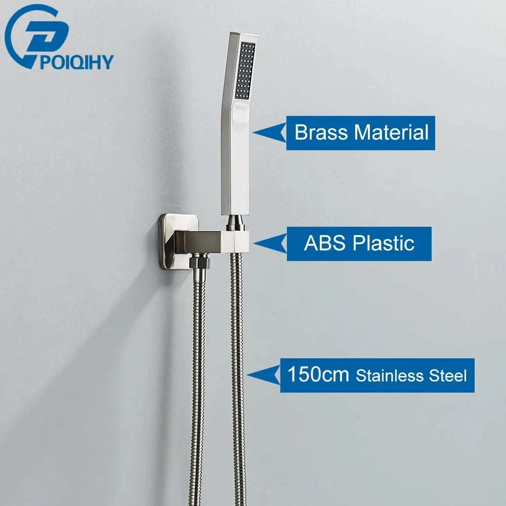 Mitigeo Nickel A Pommeau et Flexible de Douche