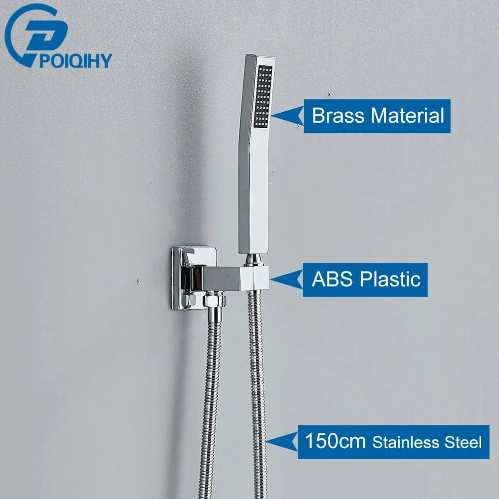 Mitigeo Chrome C Pommeau et Flexible de Douche