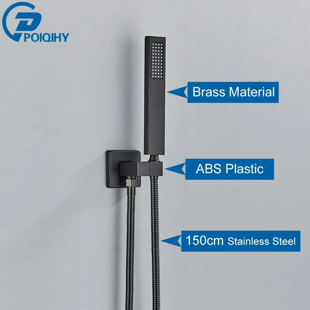 Mitigeo Noir B Pommeau et Flexible de Douche