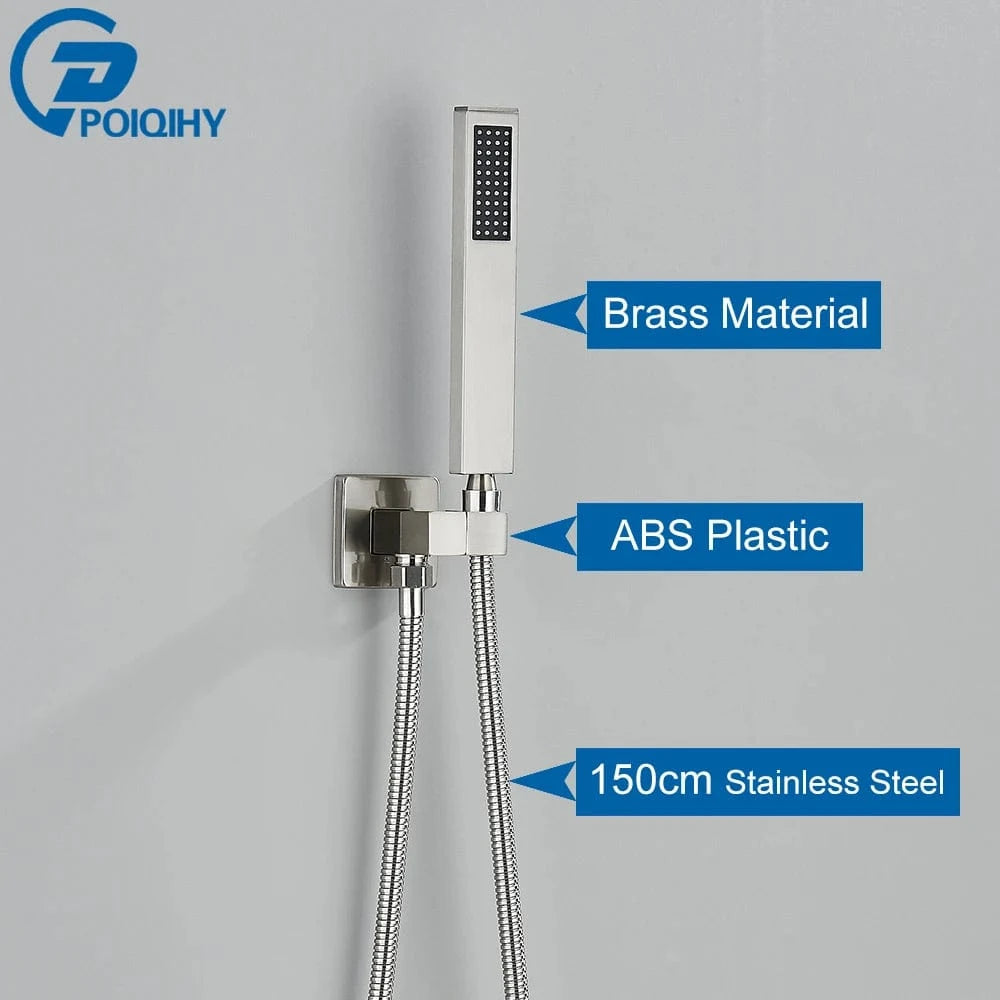 Mitigeo Nickel B Pommeau et Flexible de Douche