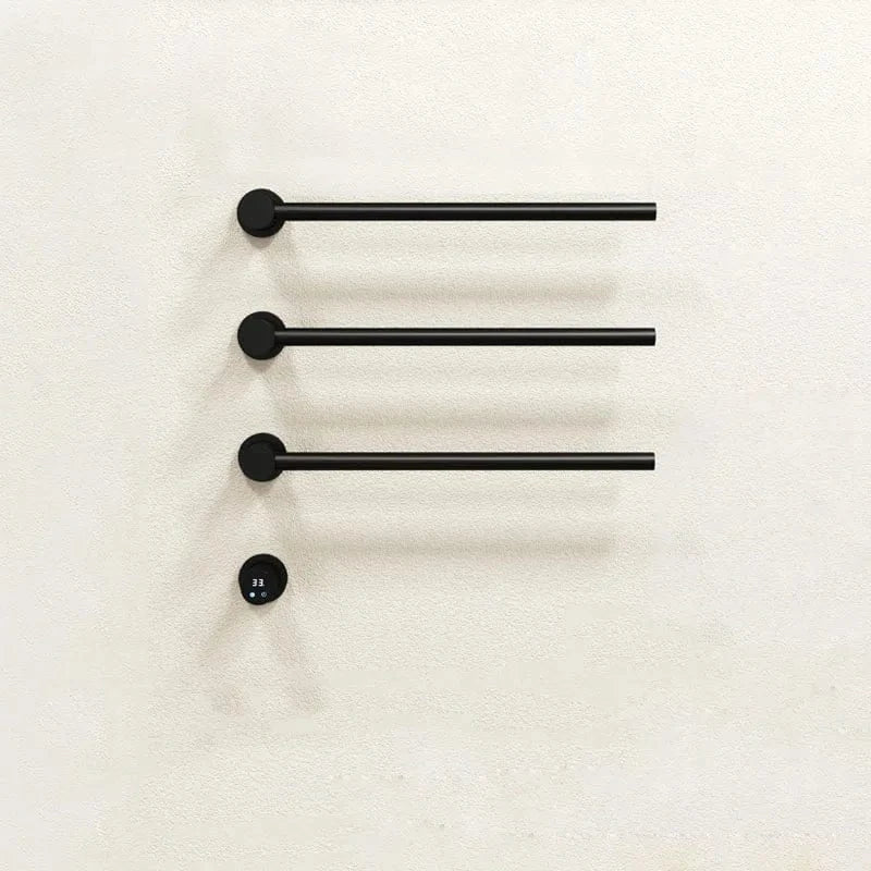 Mitigeo Noir-3 Rods Porte Serviette Chauffage