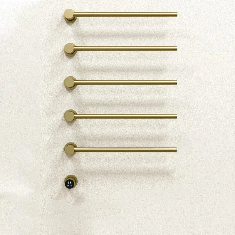 Mitigeo Or Brossé-5 Rods Porte Serviette Chauffage