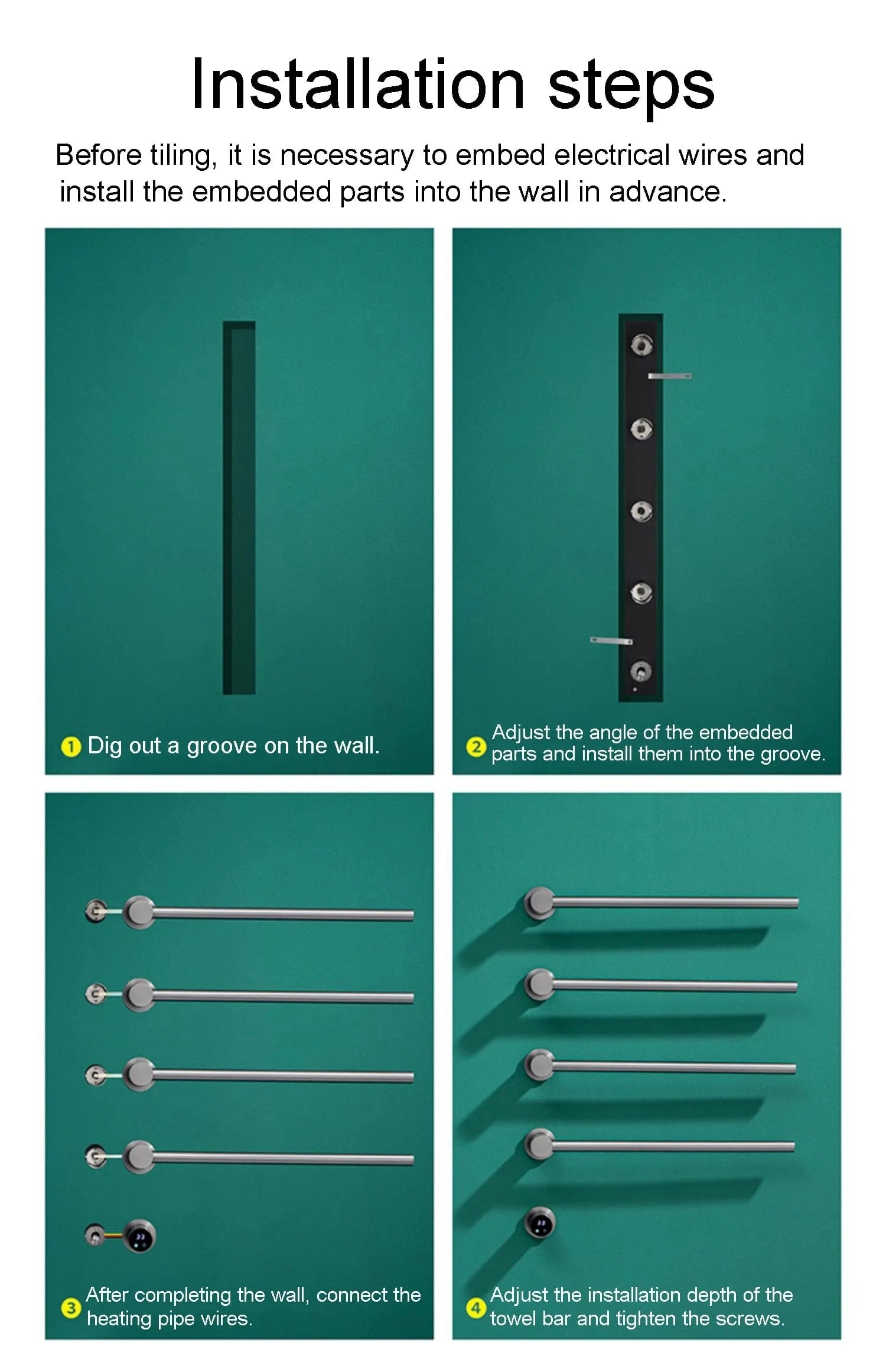 Mitigeo Porte Serviette Chauffage