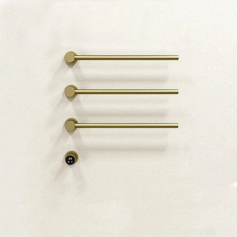 Mitigeo Or Brossé-3 Rods Porte Serviette Chauffage