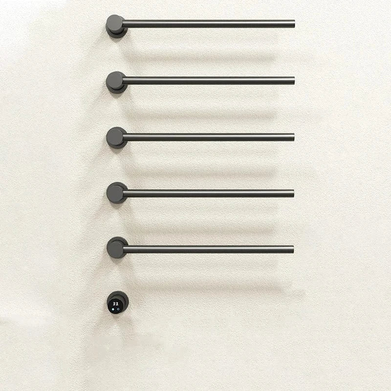 Mitigeo Gris-5 Rods Porte Serviette Chauffage