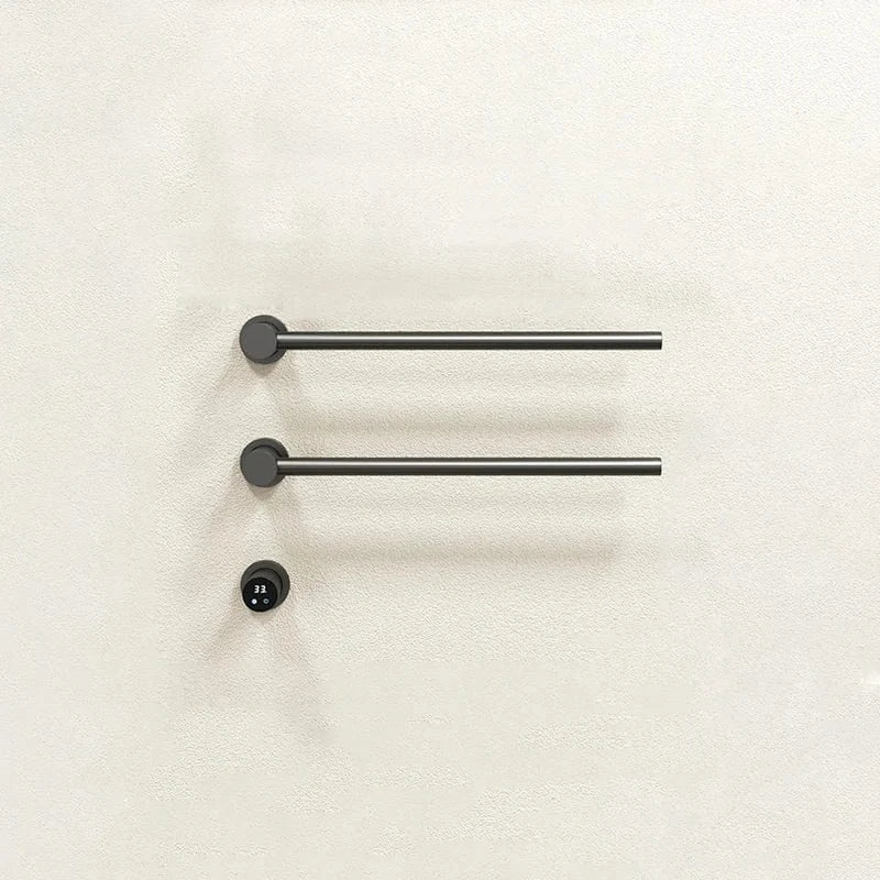 Mitigeo Gris-2 Rods Porte Serviette Chauffage