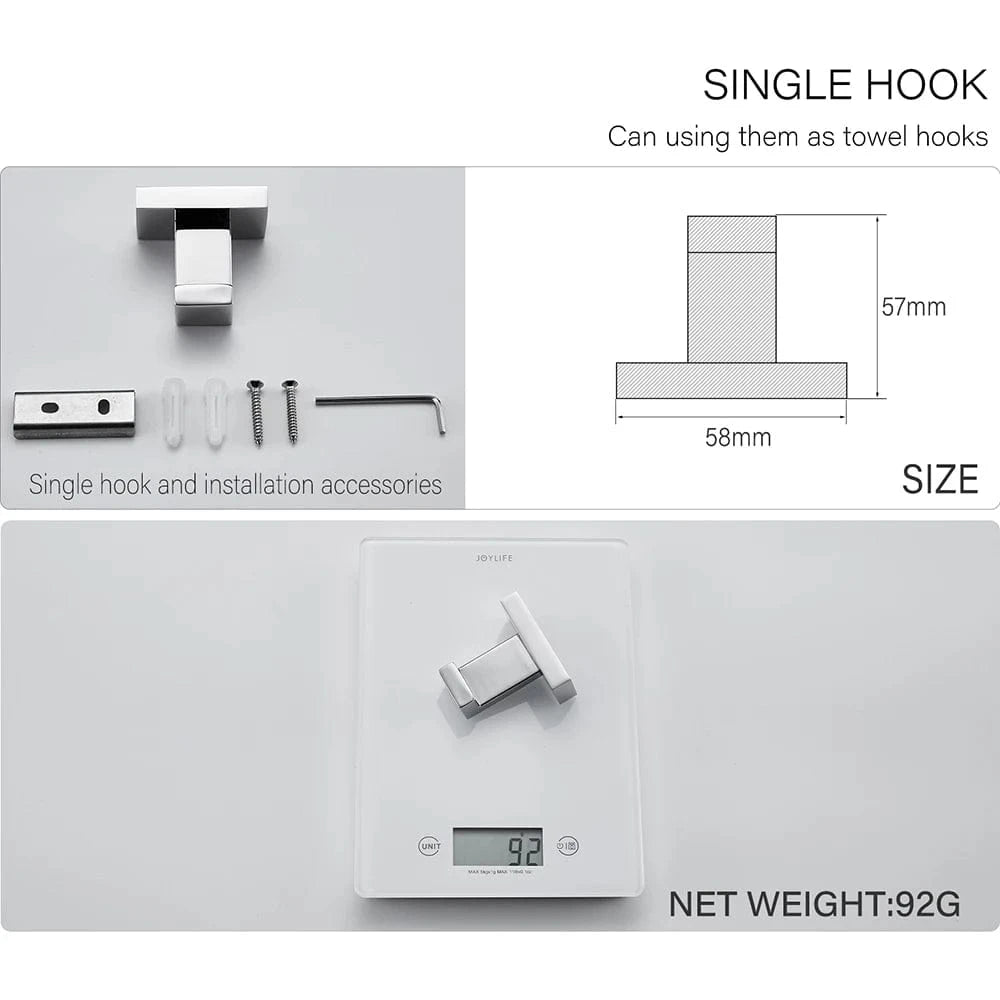 Mitigeo Porte-Serviette  Mural en Acier inoxydable