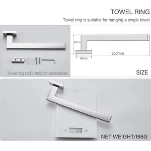 Mitigeo Porte-Serviette  Mural en Acier inoxydable