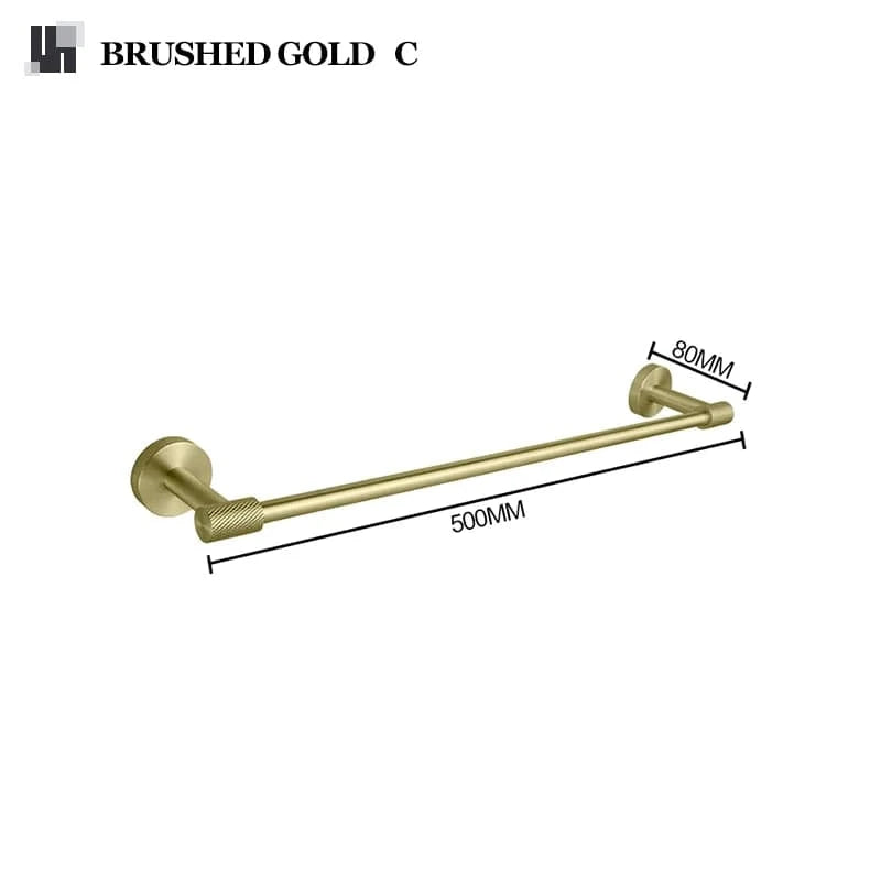 Mitigeo Or Brossé C Porte Serviette Mural Salle de Bain