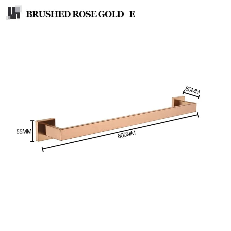 Mitigeo Or rose brossé E Porte Serviette Mural Salle de Bain