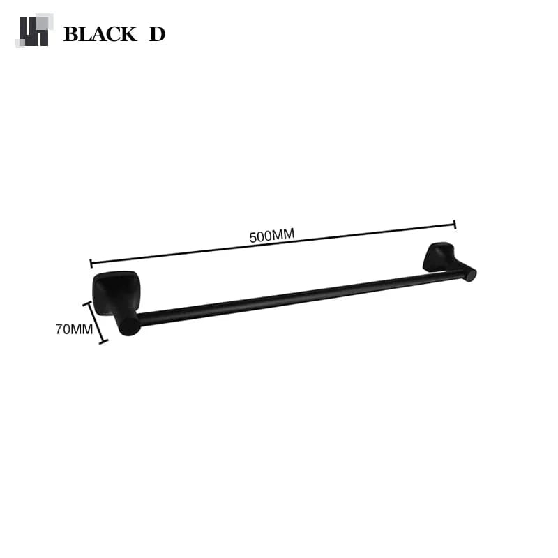 Mitigeo Noir D Porte Serviette Mural Salle de Bain
