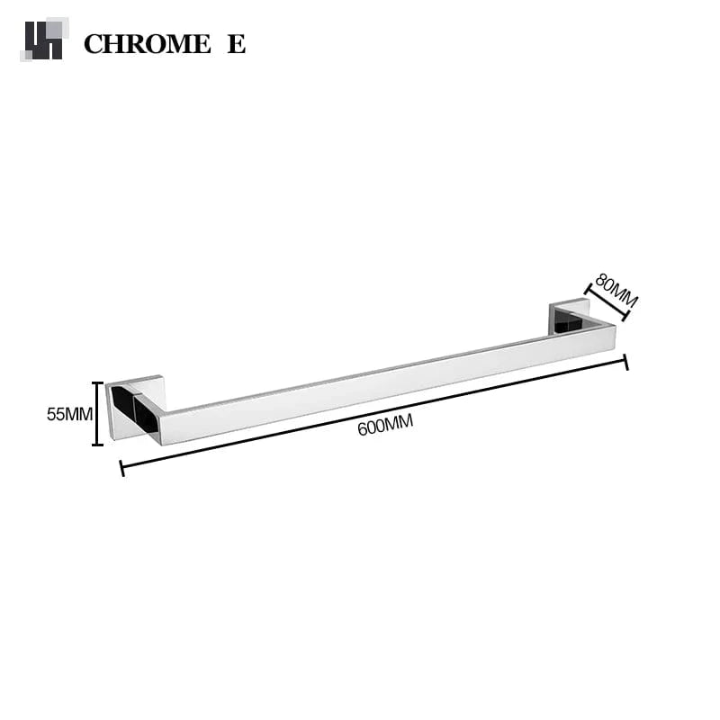 Mitigeo Chrome E Porte Serviette Mural Salle de Bain