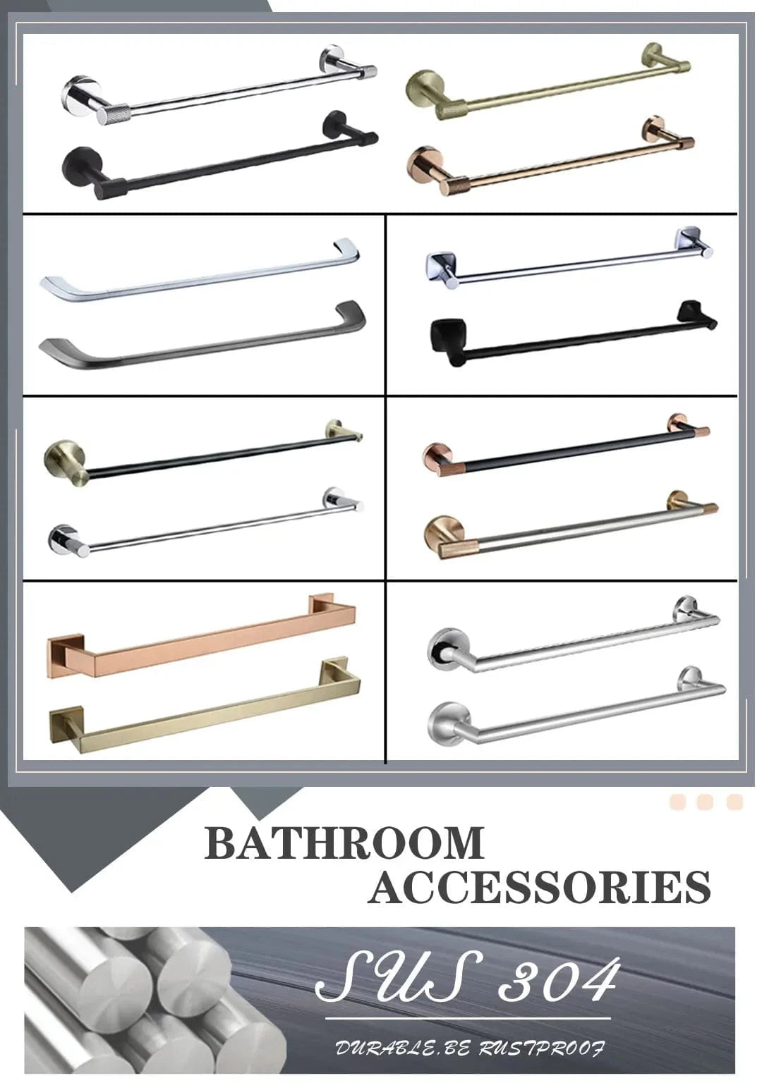 Mitigeo Porte Serviette Mural Salle de Bain