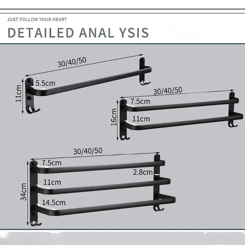 Mitigeo Porte Serviette pour Salle de Bain