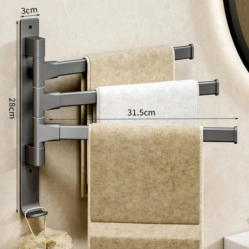 Mitigeo Gris 3 Barres Porte Serviette Salle de Bain