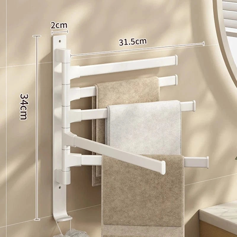 Mitigeo Blanc 5 Barres Porte Serviette Salle de Bain