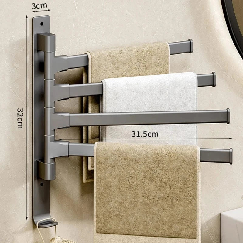 Mitigeo Gris 4 Barres Porte Serviette Salle de Bain