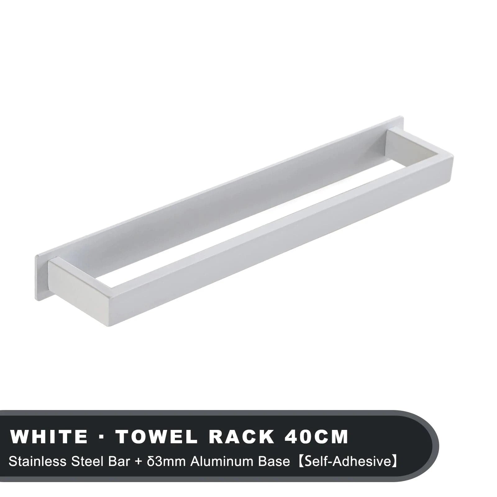 Mitigeo Blanc L 40cm Porte Serviettes
