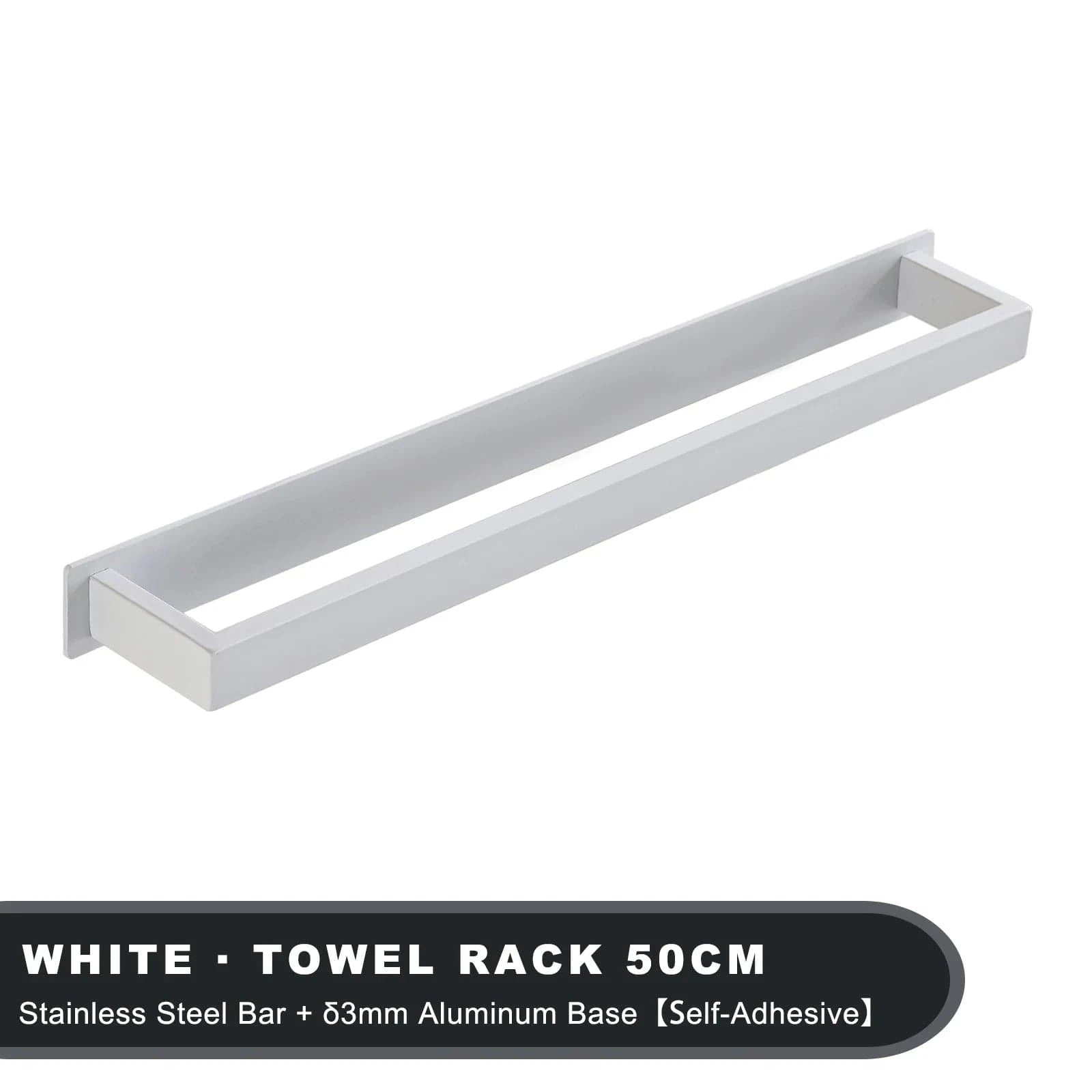 Mitigeo Blanc L 50cm Porte Serviettes