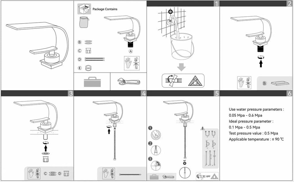 Mitigeo Robinet Cascade Lavabo