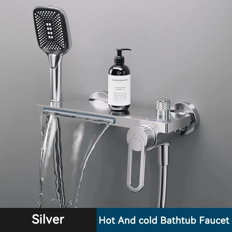 Mitigeo Chrome Robinet de Baignoire avec Douchette