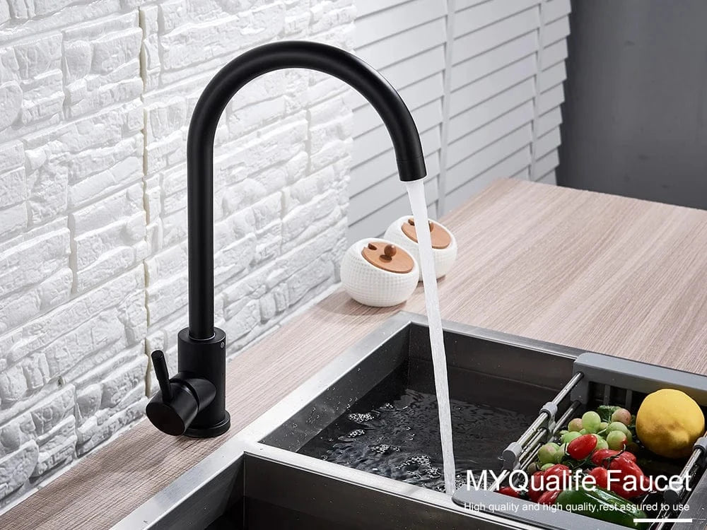 Mitigeo Robinet de Cuisine Noir