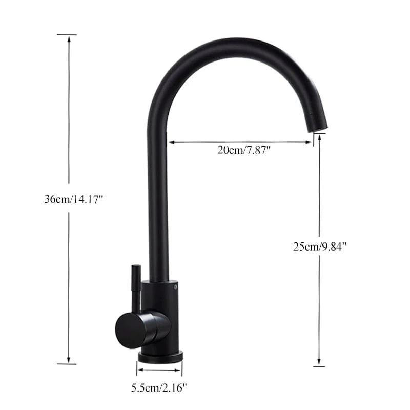 Mitigeo Robinet de Cuisine Noir