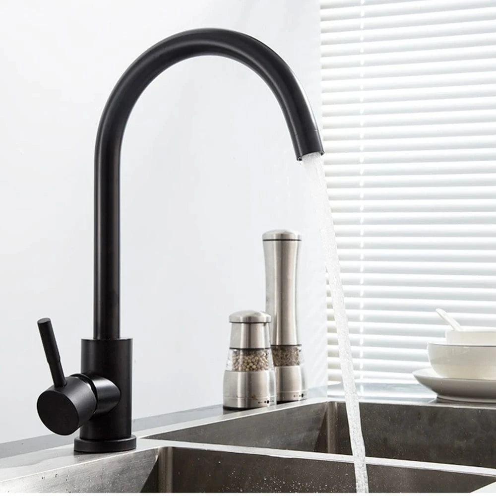 Mitigeo Robinet de Cuisine Noir