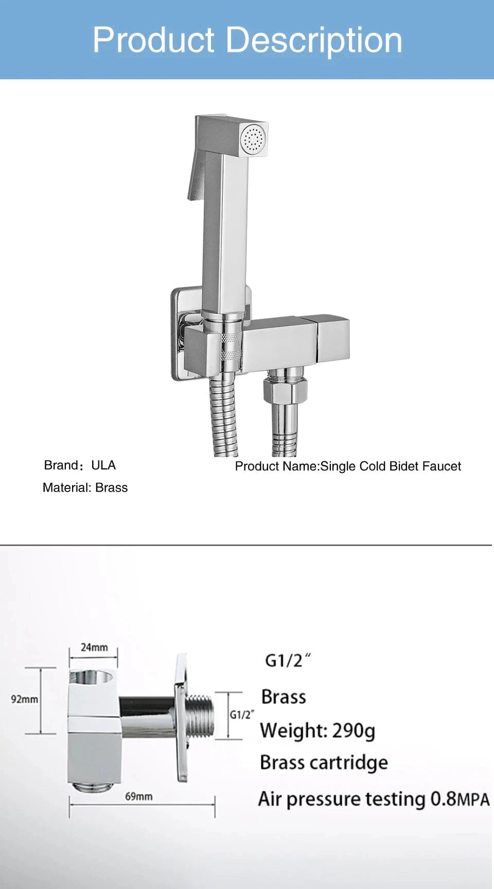 Mitigeo Robinet Douchette WC